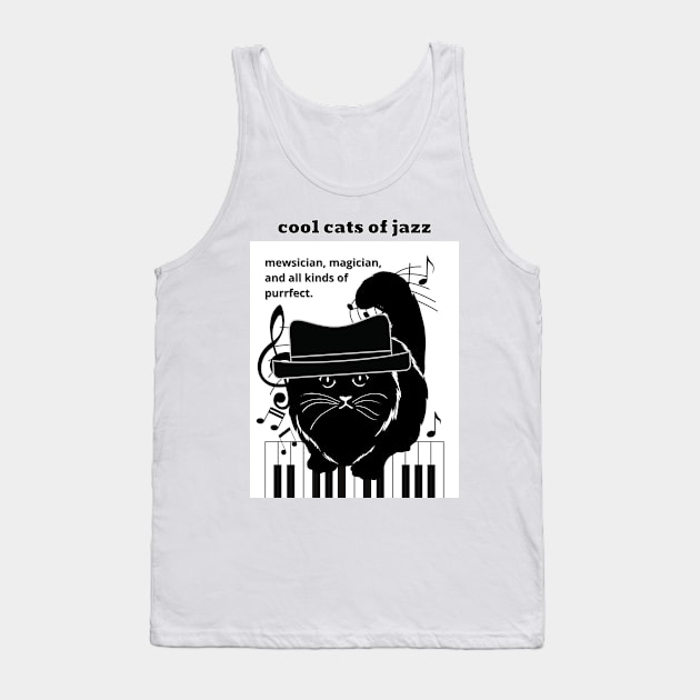 Cool Cats of Jazz Tank Top by Rattykins